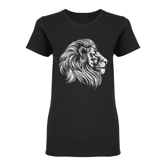 Animal Lion Shaped T-Shirt Women -Image by Shutterstock, Female Medium