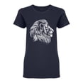 thumbnail image 1 of Animal Lion Shaped T-Shirt Women -Image by Shutterstock, Female XX-Large, 1 of 2