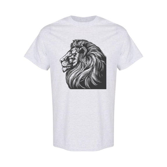 Animal Lion T-Shirt Men -Image by Shutterstock, Male Large