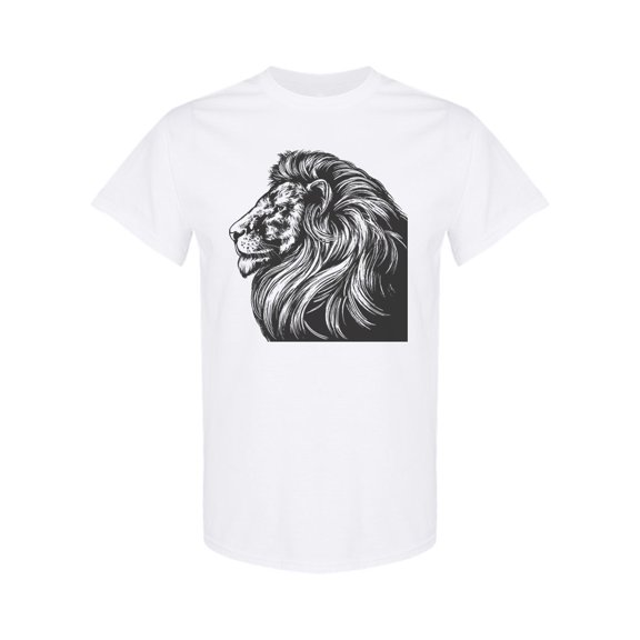 Animal Lion T-Shirt Men -Image by Shutterstock, Male Small