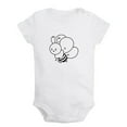 thumbnail image 1 of Animal Little Bee Sweet Pattern Romper For Babies, Newborn Baby Unisex Bodysuits, Infant Jumpsuits, Toddler 0-24 Months Kids One-Piece Oufits, 1 of 4
