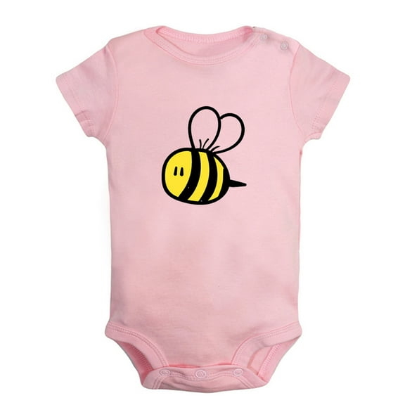 Animal Little Bee Sweet Pattern Romper For Babies, Newborn Baby Unisex Bodysuits, Infant Jumpsuits, Toddler 0-24 Months Kids One-Piece Oufits