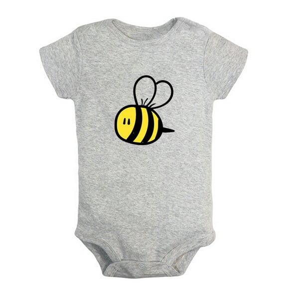 Animal Little Bee Sweet Pattern Romper For Babies, Newborn Baby Unisex Bodysuits, Infant Jumpsuits, Toddler 0-24 Months Kids One-Piece Oufits