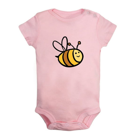 Animal Little Bee Sweet Pattern Romper For Babies, Newborn Baby Unisex Bodysuits, Infant Jumpsuits, Toddler 0-24 Months Kids One-Piece Oufits