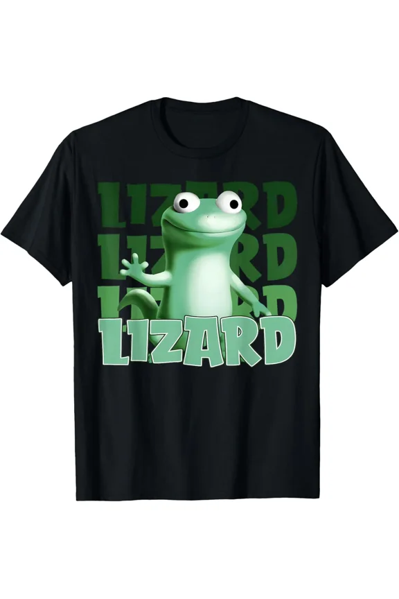 Animal Lizard Lizard Lizard Meme Funny Weirdcore Viral Graphic Design Fashion Unisex T-Shirt ,up to size 5XL
