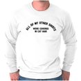 thumbnail image 1 of Covered in Cat Hair Funny Pet Lovers Long Sleeve TShirt Men Women Brisco Brands S, 1 of 6