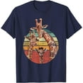 thumbnail image 1 of Animal Lover Family African Safari Giraffe Softstyle Unisex T-Shirt,Navy Color,Size 2XL, 1 of 5