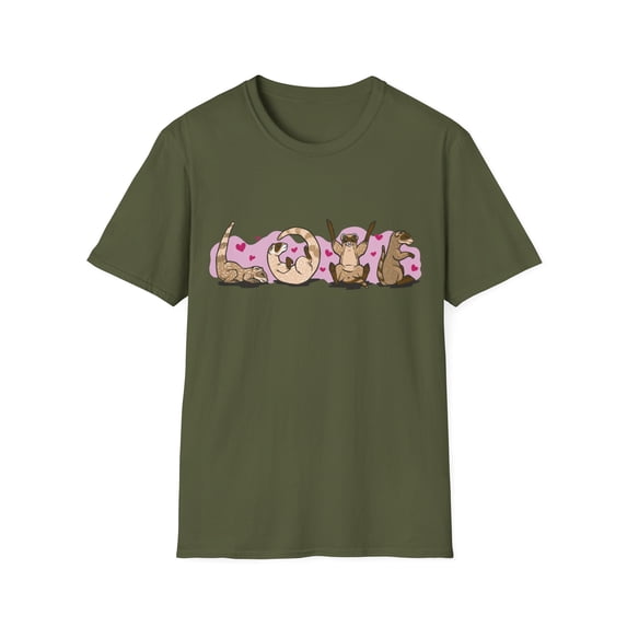 Animal Lover Ferret Love Sign Language Men Women TShirt