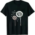 thumbnail image 1 of Animal Lover Gift Bird Dandelion Flamingo T-Shirt, 1 of 5