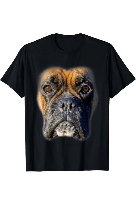 Animal Lover Gift Boxer Face Dog Lovers Gift Unisex T-Shirt