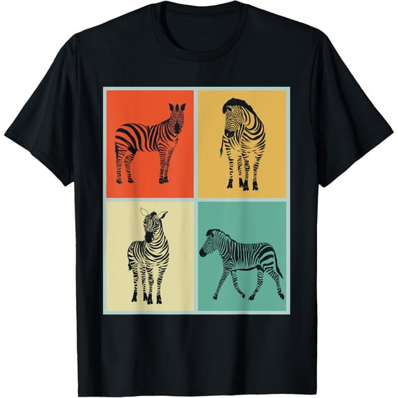 Animal Lover Pop Art Africa Safari Zebra T-Shirt