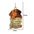thumbnail image 1 of Animal Lover Two Sided Ornament,Funny Car Hanging, Car Hanging Accessories Interior Decoration Accessories Decor Gifts for Women Men, 1 of 5