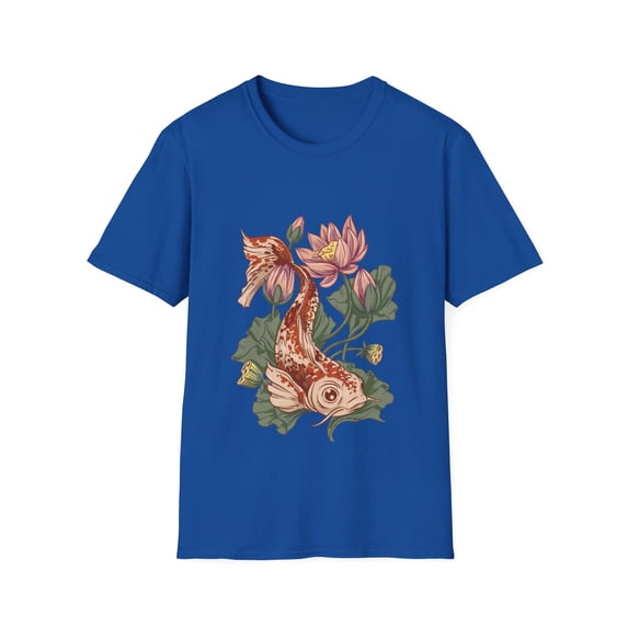 Animal Lovers Koi Fish Novelty Flowers T-Shirts