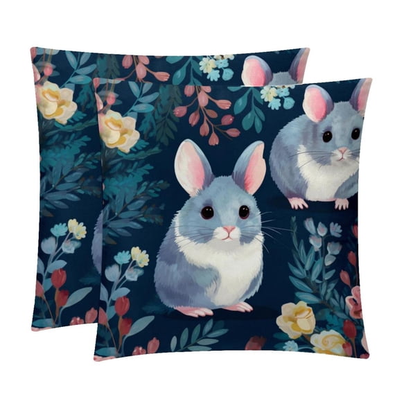 Animal Luxurious Velvet Pillow of 2,for Bed Pillow Covers and Throw Pillows - Available in 16x16, 18x18, and 20x20 Inches with Unique Patterns for Various Occasions
