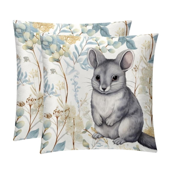 Animal Luxurious Velvet Throw Pillow Inserts with Unique Patterns - Set of 2 (16x16, 18x18, 20x20 Inches) for Bed, Chair Pillow Covers for Any Occasion