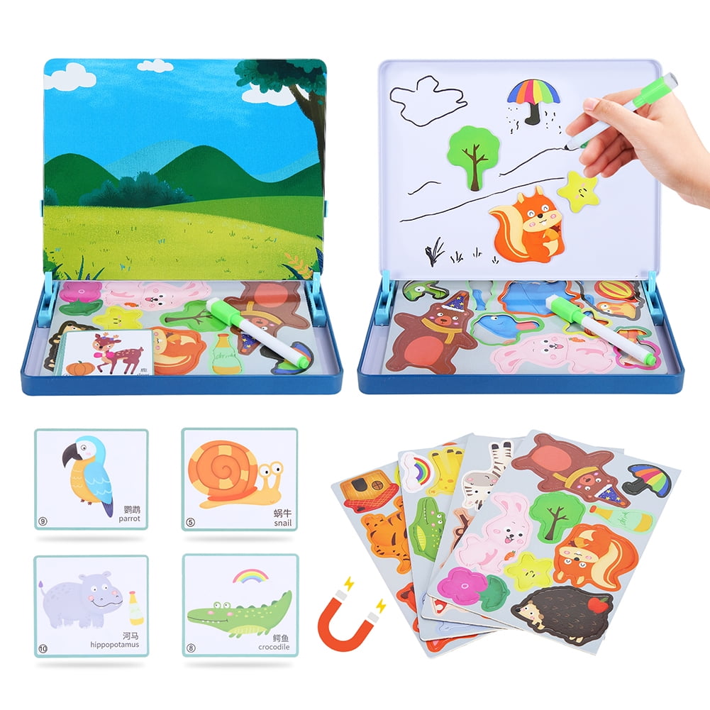 Animal Puzzles for Kids, Jigsaw Puzzle Drawing Board with