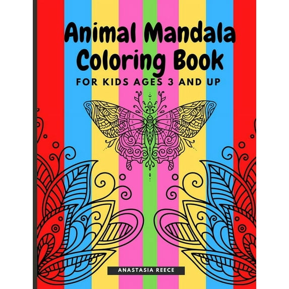 Animal Mandala Coloring Book for Kids Ages 3 and UP: A cute coloring book with black outlines, Animal Designs, 36 unique, (Paperback)