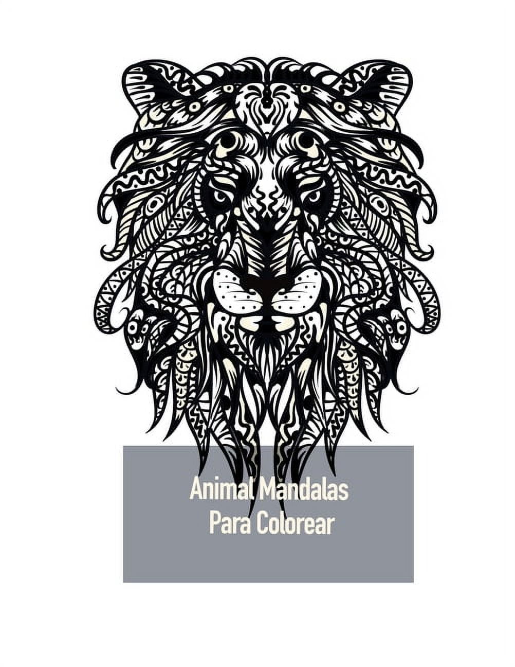 Animal Mandalas Para Colorear: Dibujos para colorear para los adultos con  un canguro, la vaca, búhos y muchos otros (Paperback)