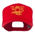 thumbnail image 1 of Animal Mascot Bee Outline Embroidered Cap - Red OSFM, 1 of 1