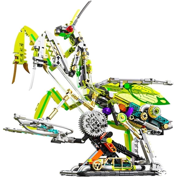Animal Mechanical Mantis Building Block Set, 999 Pieces, Educational Construction Kit for Creative Minds