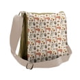 thumbnail image 1 of Animal Messenger Bag, Autumn Forest Fox Owl Leaf, Unisex Cross-body, by Ambesonne, 1 of 2