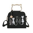 thumbnail image 1 of Animal Messenger Bag Women Handbags Cat Rabbit Pattern Shoulder Crossbody Bag, 1 of 9