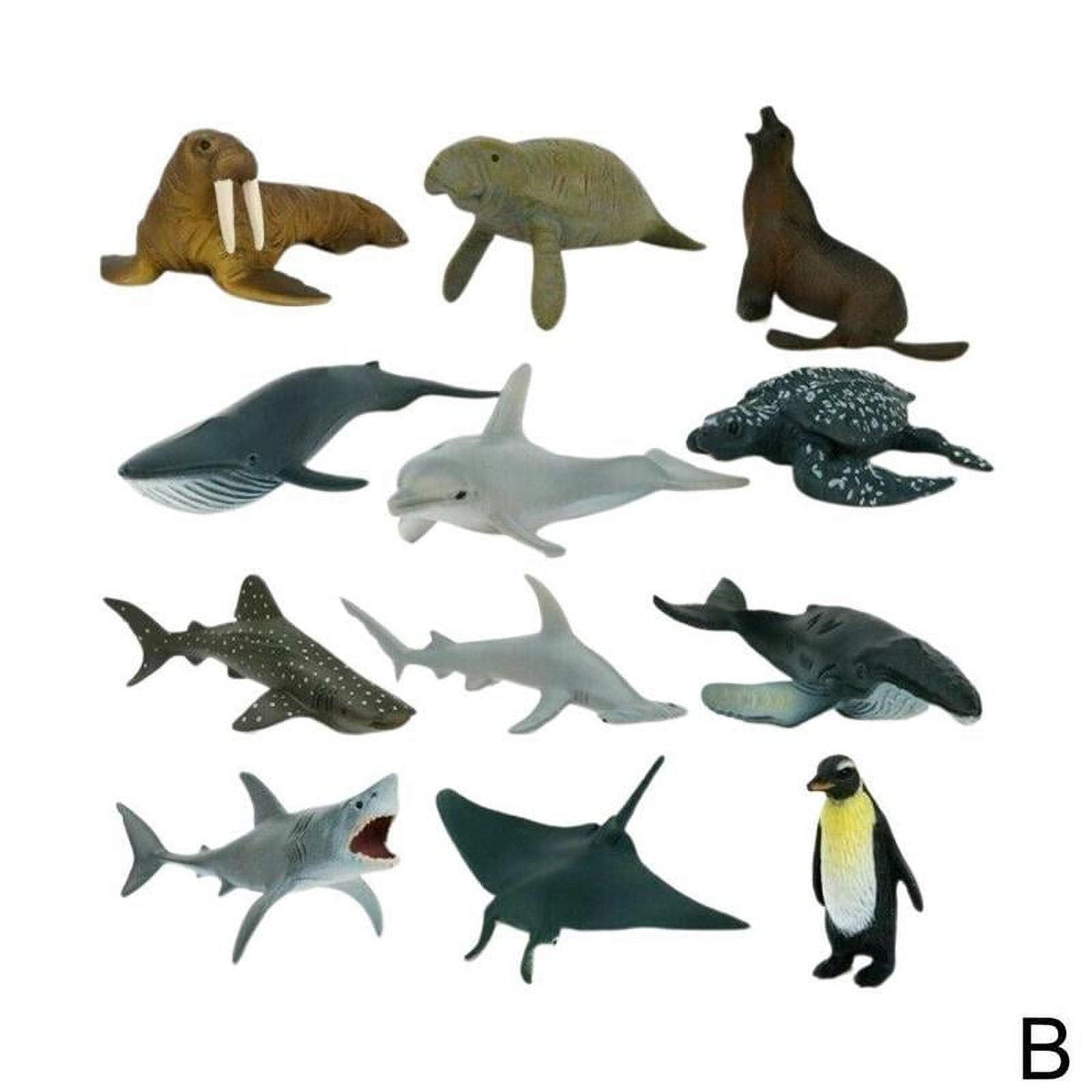 Animal Model Plastic Figures Jungle Wild/Ocean/Zoo Animal Playset