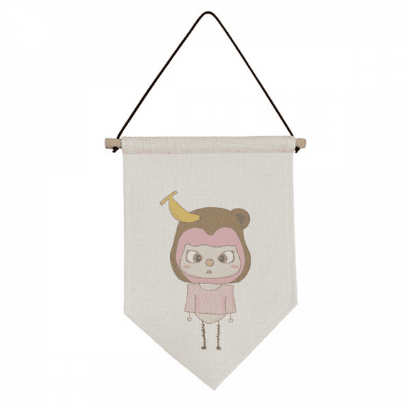 Animal Monkey Nature Naughty UU Canvas Flag Hanging Wall Art Decor Banner