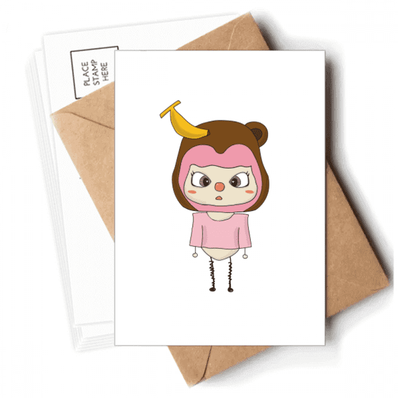 Animal Monkey Nature Naughty UU Postcards Envelopes Blank Note Cards Mailing