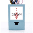 thumbnail image 1 of Animal Myth Dragon's Eastern Western Wings Desk Supplies Organizer Pen Holder Card, 1 of 3