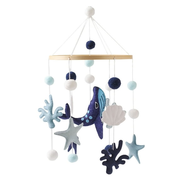 Animal Nursery Mobile for Baby Crib - Soft Toy Enhances Eye Coordination in - for Bedroom Decoration