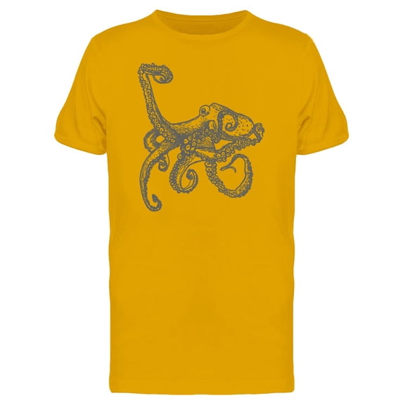 Animal Octopus Vintage T-Shirt Men -Image by Shutterstock, Male Medium