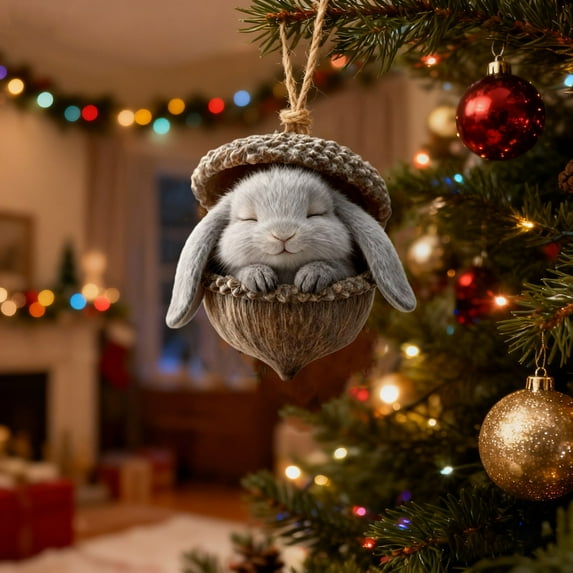 Animal Ornaments, Christmas Tree Hanging Decor, Animal Ornaments for Christmas Tree, Christmas Ornaments 2025 Forest Animals Little Animals Acrylic Hanging Decoration Gift for Animal Lovers(EG)