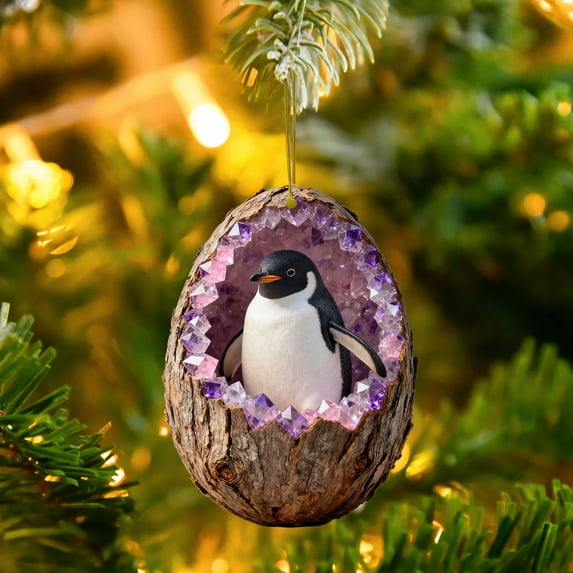 Animal Ornaments for Christmas Tree, Christmas Ornaments 2025 Forest Animals Little Animals Acrylic Hanging Decoration Gift for Animal Lovers (2D)