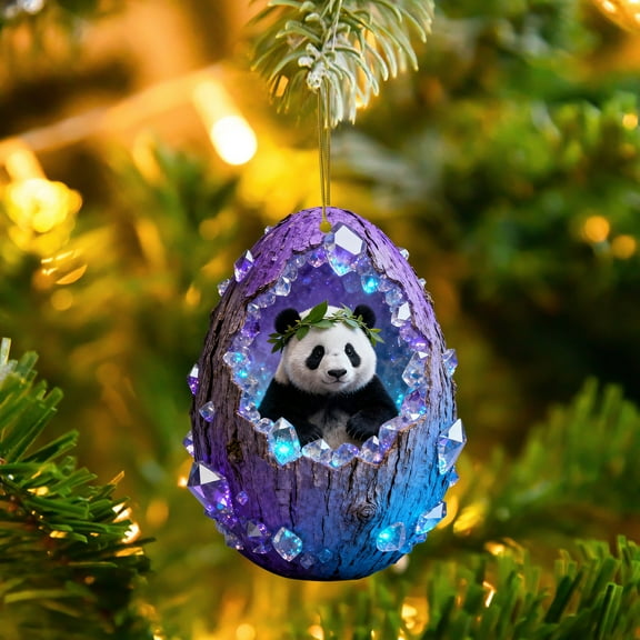 Animal Ornaments for Christmas Tree, Christmas Ornaments 2025 Forest Animals Little Animals Acrylic Hanging Decoration Gift for Animal Lovers (2D)