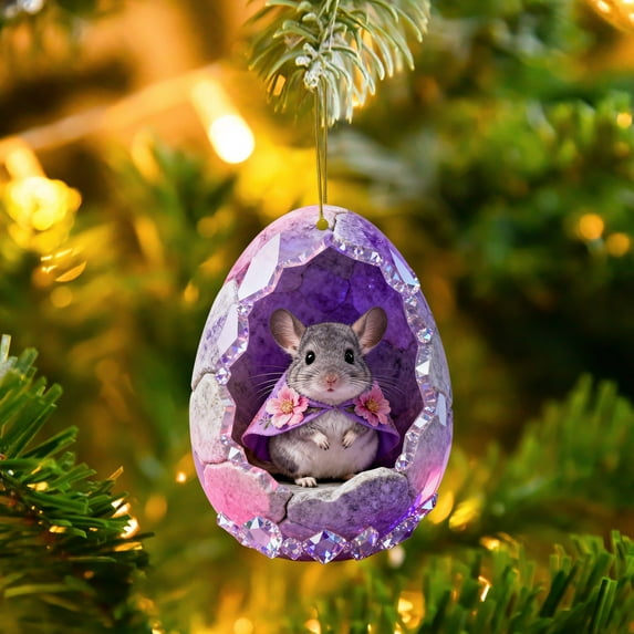 Animal Ornaments for Christmas Tree, Christmas Ornaments Forest Animals Little Animals Acrylic Hanging Decoration Gift for Animal Lovers