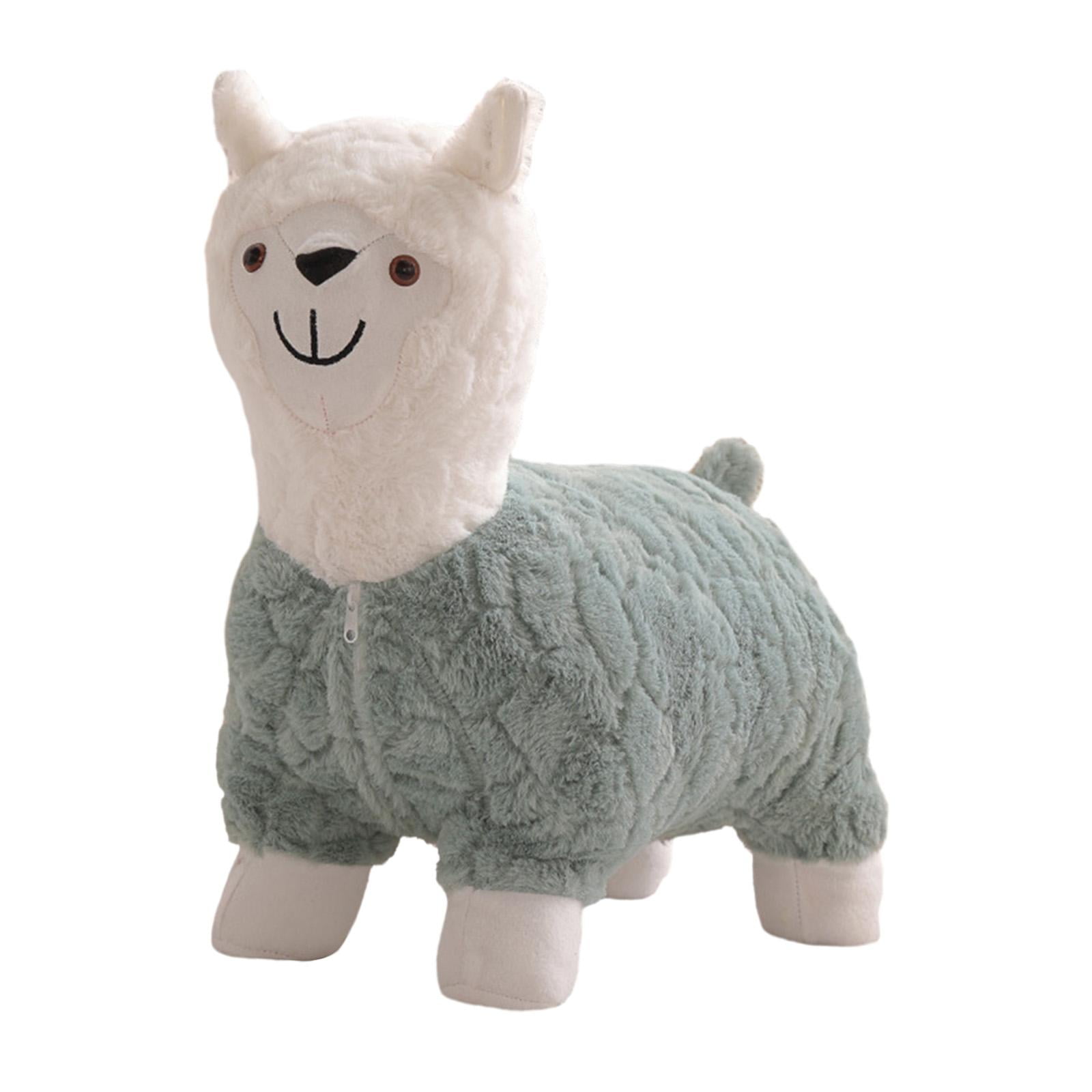 Animal Ottoman Footrest Stool Cute Animal Footstools Alpaca Plush Doll