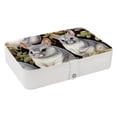 thumbnail image 1 of Animal PU Leather Necklace Organizer Jewelry Boxes Display Case with Removable Compartment, Portable, 1 of 6