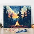 thumbnail image 1 of Animal Paint by Numbers Kit for Adults Owl in The Forest at Night with Brushes and Pigment, Art Crafts DIY Oil Painting for Home Wall Decoration, 16x20 Inch，Without frame,Forest, 1 of 7