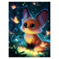thumbnail image 1 of Animal Painting Art 5D Diamond Kit, DIY 12 x 16 Inch, 1 of 8