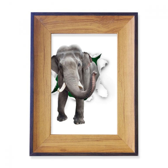 Animal Paper Breaks Impact Elephants Photo Frame Exhibition Display Art Desktop Painting
