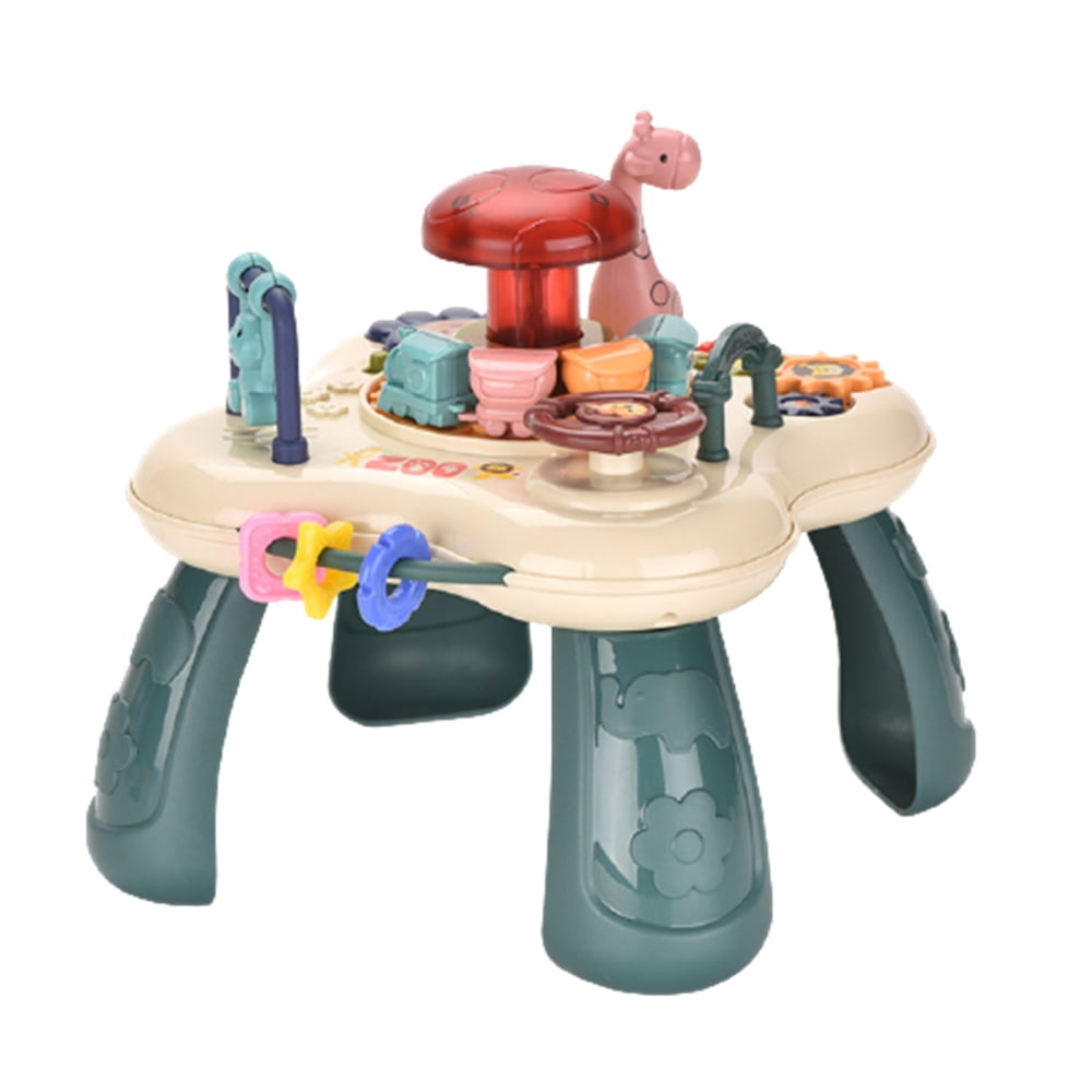 Animal Paradise Kids Play Table With Colorful Light Battery Powered