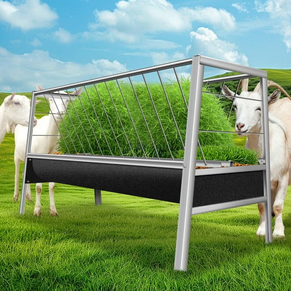 Animal Pasture Feeder, Sanitary One-Piece Mold, High Pressure Washable, Rubber Goat Feeder, Goat Hay Feeder, Targeting Horse, Ranch, Pasture