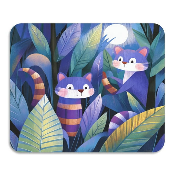 Animal Pattern Diatomaceous Earth Water Absorbent Mat, Anti-Slip Rubber Backing, 15.7" x 11.8"