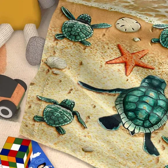 Animal Pattern Flannel Fleece Throw Blanket, Soft Lightweight Cozy Blanket for Sofa Bed Travel