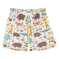 thumbnail image 1 of Animal Pattern Swim Trunks Quick Dry Beach Pool Board Shorts Lightweight Stylish Print Sizes 2T to XL, 1 of 8