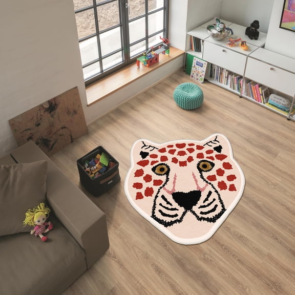 Animal Patterned Carpet, Kids Room Rug, Animal Print Carpet, Kids Room Decor Rug, Toddler Rug, Kids Play Rug 200 x 200 cm