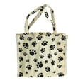 thumbnail image 1 of Animal Paw Print Cotton Tote Bag, 7-Inch, 6-Piece, 1 of 1