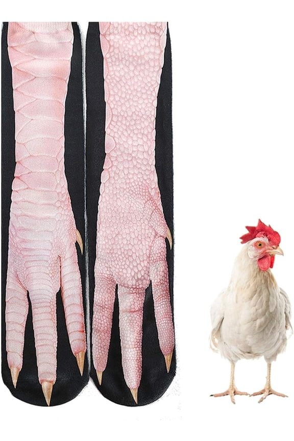 Animal Paws Socks - Novelty 3D Cat Dog Chicken Feet Socks White Elephant Gifts Gag Gift Thanksgiving Christmas Gifts