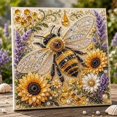 thumbnail image 1 of Animal Pearl Art DIY Craft Kit 5D Diamond Painting for Adults Beginner, Handmade Pearl Beads Diamond Dots Painting Gem Sparkling Horse Home Wall Decoration (Bee), 1 of 6